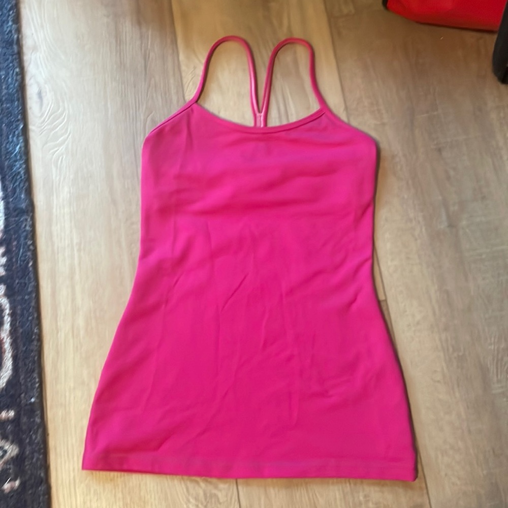 Pink lululemon tank